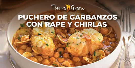 RECETA: "Puchero de garbanzos con rape y chirlas"