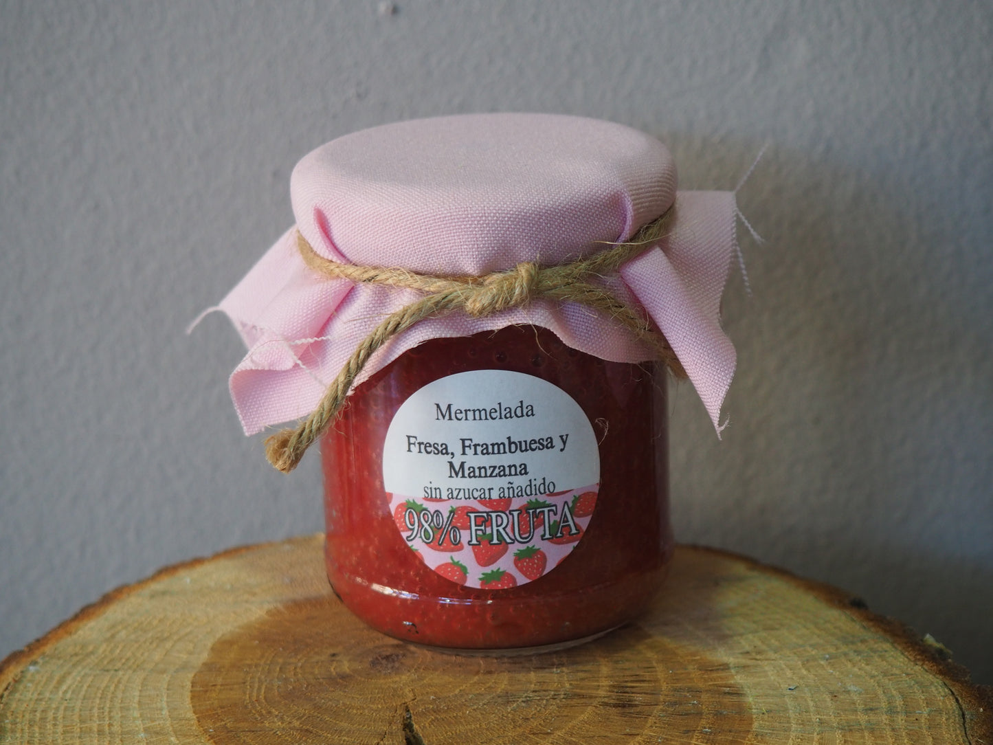 Mermelada de Fresa, Frambuesa y Manzana SIN AZÚCAR AÑADIDO